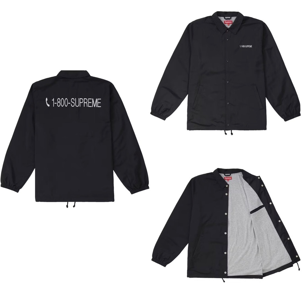Supreme 1-800 Coaches Jacket | Preowned | Size M | Water resistant | Authentic ✅